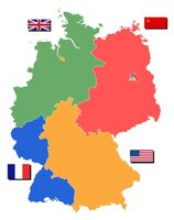 Nachkriegsdeutschland in den heutigen Grenzen - Besatzungszonen in Deutschland 1945–1949