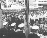 16. Juni 1971 - VIII. Parteitag der SED. Abschließender Höhepunkt des zweiten Beratungstages war der Einmarsch der NVA-Delegation.