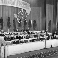 Gründungsveranstaltung des Demokratischen Frauenbund Deutschlands am 7. – 9. März 1947 im Admiralspalast in Berlin