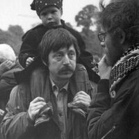 Wolf Biermann 1977 auf einem Stadtteilfest