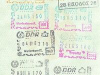 Visaeinträge der Behörden der DDR