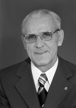 30.4.1976 Willi Stoph - Mitglied des Politbüros des ZK der SED, Vorsitzender des Staatsrates der DDR.