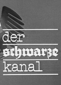 Logo der DDR-Sendung 'Der schwarze Kanal'