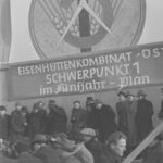Grundsteinlegung zum Eisenhüttenkombinat Ost - Auftakt zum Fünfjahrplan am Neujahrstag 1951