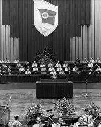 6. Februar 1985 - Kampftreffen im Palast der Republik in Ost-Berlin anlässlich des 35. Jahrestages der Bildung des Ministeriums für Staatssicherheit