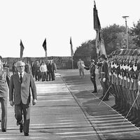 29. August 1985 - Truppenbesuch von Erich Honecker bei Teilen der LSK/LV