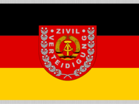 Flagge der Zivilverteidigung der DDR bis 1990