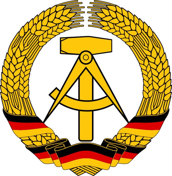 DDR Polizei Autoaufkleber das Staatssymbol der DDR 